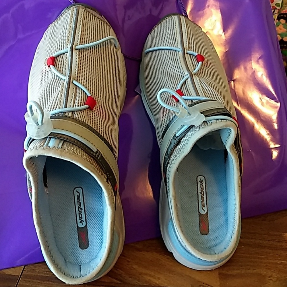 Reebok slip on sneakers.